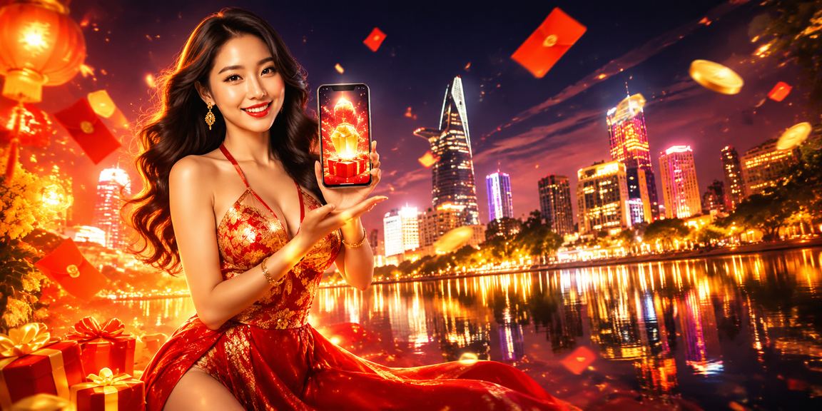Người dùng tại TP. Hồ Chí Minh nhận phong bì đỏ thưởng tại chợ đêm khi đăng ký kqxsqng