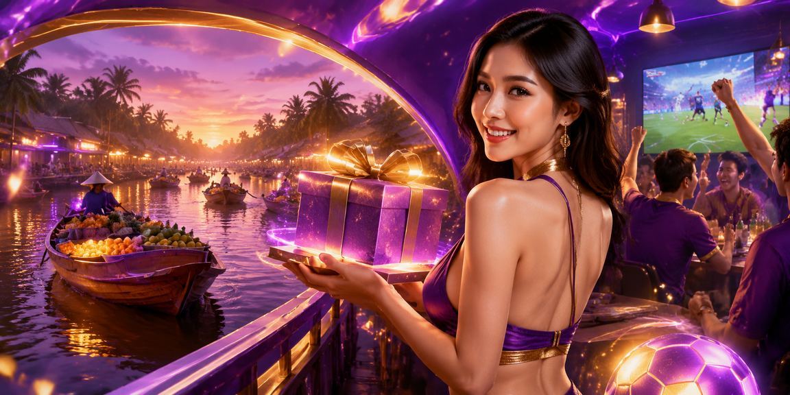 Cảnh đêm khu vực đồng bằng sông Cửu Long với người chơi nhận bonus nạp tiền